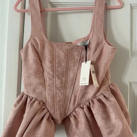 Anthropologie Siempre the Label Corset side peplum top - Picture 4 of 8